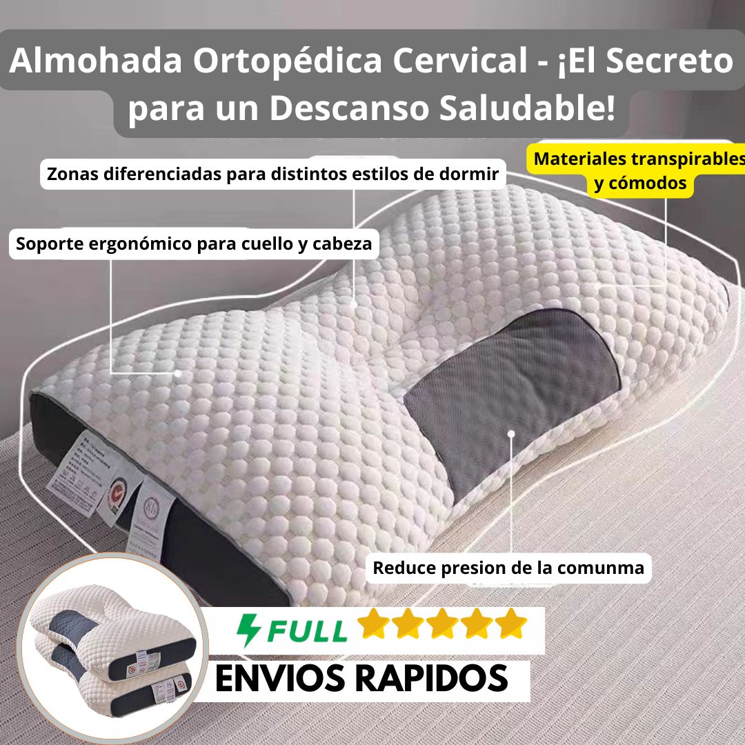 ALMOHADA CERVICAL ANTI DOLOR