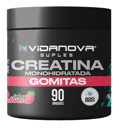 GOMITAS CREATINA 90 Unidades | 5.1g por Porción · Sin Polvo · Sin Mezclar