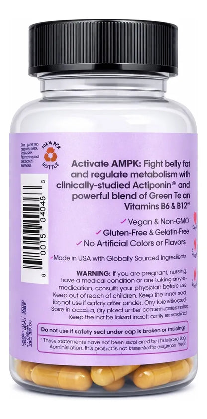 LEMME BURN | Quemador Metabólico con Actiponin® · 60 Cápsulas · Programa 12 Semanas