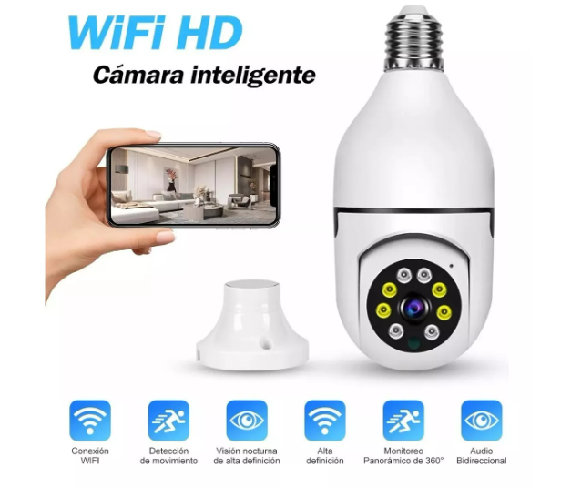 Ampolleta WiFi Cámara 360°